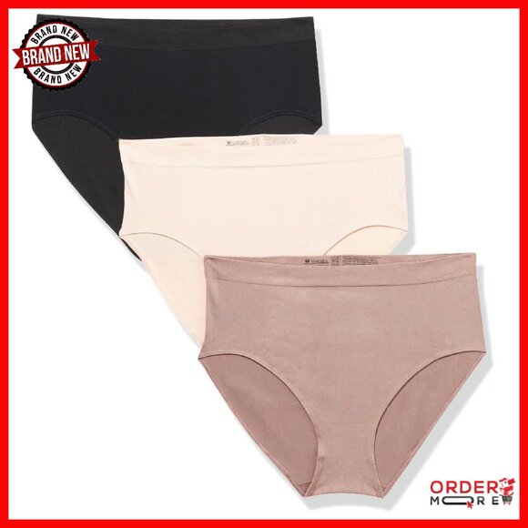 Seamless Nylon Spandex Brief Panties Sizes S-XXL Everyday Comfort